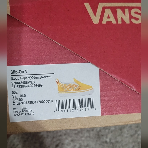 Vans Classic Slip Yellow/White Unisex - Picture 5 of 5